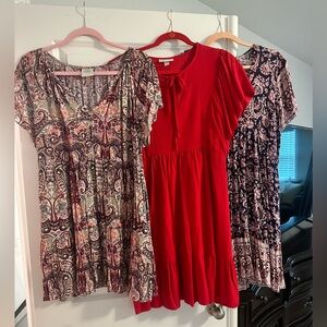 Lot of 3 Large Knox Rose Dresses. Target. Light weight Summer dresses COMFY